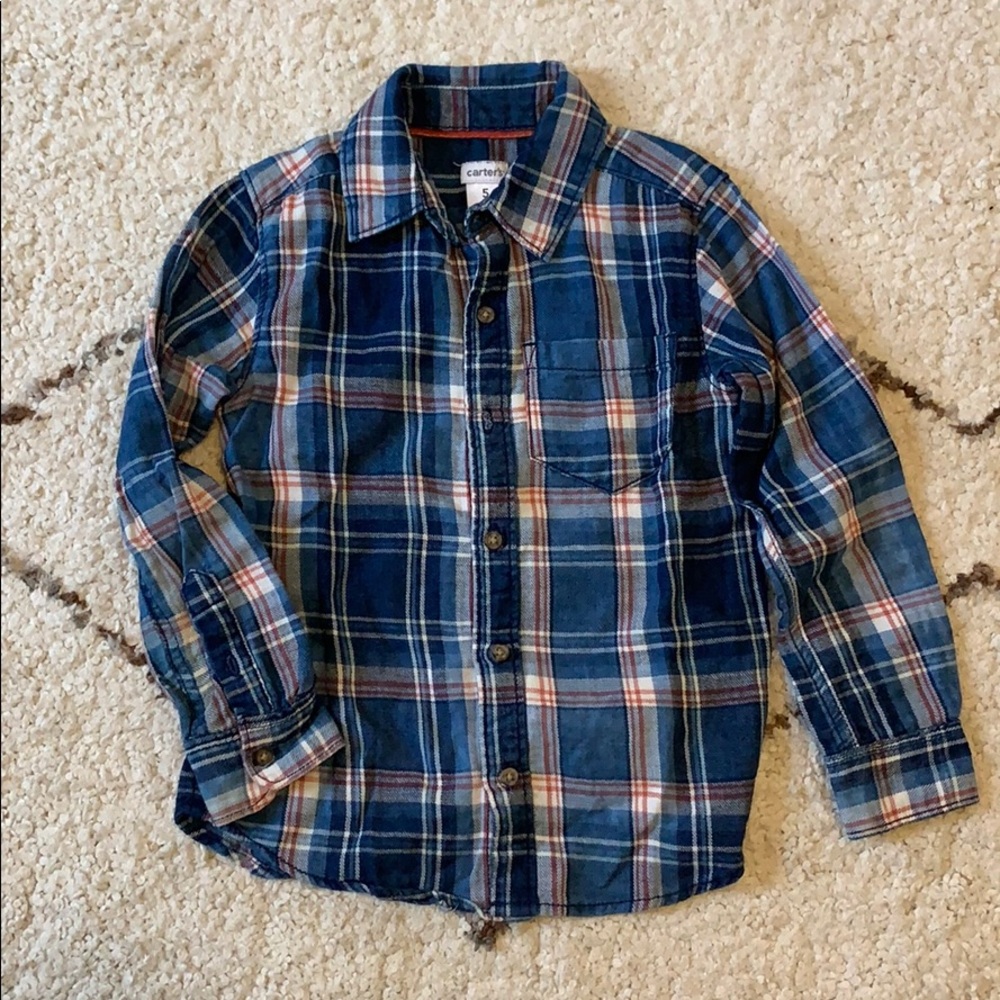Carters boys lightweight flannel